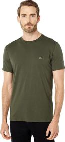 img 1 attached to Men'S Short Sleeve Crew Neck Lacoste Pima Cotton Jersey T-Shirt