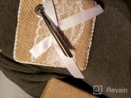 img 1 attached to Burlap And Lace Rustic Wedding Guest Book With Pen Holder And 120 Lined Pages In Petal Flower Gift Box review by James Ohlrogge