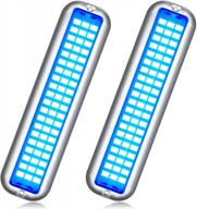 🚤 basiker bs3 marine led boat light (2x2000lm 60led), 10-36v, 316 stainless steel, ip68, air or underwater, surface mount - optimized for cruise ships, yachts, boats, sailboat, pontoon, transom (blue) logo