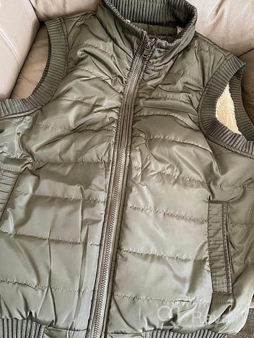 img 1 attached to 🧥 XinYangNi Men's Winter Warm Puffer Vest with Thick Fleece Lining - Sleeveless Jacket for Outdoor Activities review by Jermaine Batista