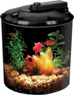 cylindrical bettaview 1.5-gallon aquarium by koller products: enhance your aquarium experience with 7 colors led lighting, simple setup and maintenance logo