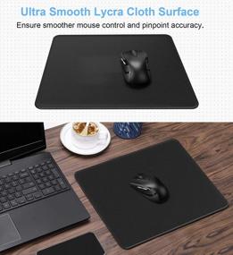 img 3 attached to High-Quality MROCO Large Gaming Mouse Pad Pack: Premium-Textured, Durable, Waterproof, and Non-Slip Rubber Base - Ideal for Gamers, Computers, and PCs!