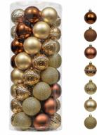 add holiday elegance with valery madelyn 50ct 60mm copper gold shatterproof ornaments logo