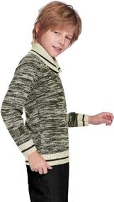 img 1 attached to Boyoo Knitted Sweater Long Fashion Pullovers Boys' Clothing ~ Sweaters
