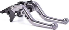 img 2 attached to 🔧 High-Quality Titanium Short Brake Clutch Levers for Kawasaki Z750/Ninja 650R/ZX6R (Multiple Models & Years)