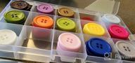 img 1 attached to GANSSIA 1 Inch (25Mm) 15 Colors Assorted Buttons Sewing Flatback Button Multicolors Pack Of 90 With Box (Each Color 6 Pcs) review by Keith Leach