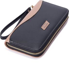 img 1 attached to 👜 Ecohaso Leather Wallets Wristlet Organizer for Women - Handbags, Wallets, and More!