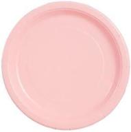 40 count pink party paper plates - 9 inch size logo