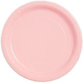 img 1 attached to 40 Count Pink Party Paper Plates - 9 Inch Size