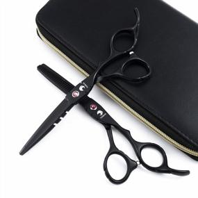 img 4 attached to TIJERAS Professional Salon Hair Cutting Thinning Scissors Barber Shears Hair Cutting Tools Set