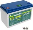 talentcell 12v 100ah lifepo4 deep cycle rechargeable battery pack lf4160, 2000+ cycles with built-in 100a bms logo