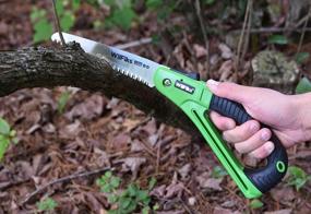 img 1 attached to WilFiks 7" Folding Saw - Razor Sharp Blade For Gardening, Pruning, Trimming, Camping, Hiking, Hunting & Cutting Wood/Drywall - NonSlip D-Shaped Handle