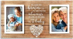 img 4 attached to Forever Your Baby I'Ll Be Mother Daughter Picture Frame - Ideal Wedding Gift For Mom And Mother In Law - Holds Two 4X6 Photos