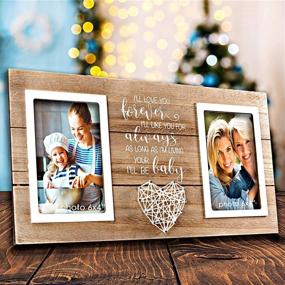 img 1 attached to Forever Your Baby I'Ll Be Mother Daughter Picture Frame - Ideal Wedding Gift For Mom And Mother In Law - Holds Two 4X6 Photos