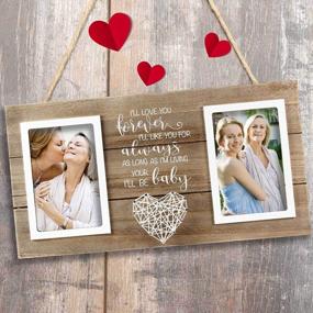 img 3 attached to Forever Your Baby I'Ll Be Mother Daughter Picture Frame - Ideal Wedding Gift For Mom And Mother In Law - Holds Two 4X6 Photos