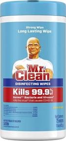 img 3 attached to 🧼 Powerful Mr Clean Disinfecting Wipes - 225 Count - Citrus Scent - Pack of 3 - Sanitizing Wipes for Ultimate Cleanliness