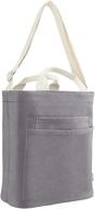 versatile and spacious canvas tote bag with detachable shoulder strap for casual work and daily use logo