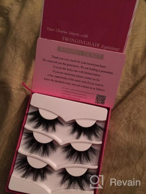 img 1 attached to Handmade 3D Mink Eyelashes - 25Mm Dramatic Swinginghair Fluffy Lashes For Cosplay And More (1 Pair) review by Tyler Ramey