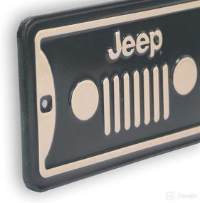 img 1 attached to Jeep 4x4 Street Sign by Open Road Brands - Metal Garage, Man Cave, or Shop Sign for Jeep Enthusiasts