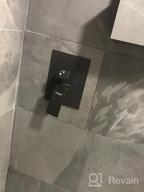 img 1 attached to Complete Matte Black Shower System With Handheld - Cobbe Shower Faucet Set Including 12 Inches Fixtures For Bathroom, Rough-In Valve Body And Trim Included review by Jelani Weaver