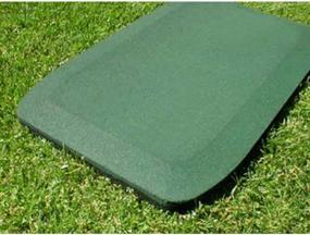 img 3 attached to KIDWISE 1.5 Inch Fanny Pads - Green Rubber Safety Mats (Set Of 2)
