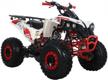 x-pro storm 125cc atv quad for adults and youth: high-performance 4 wheeler, big boys atvs and quads in red logo