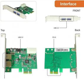 img 2 attached to Улучшите подключение стационарного компьютера с помощью расширительной карты J-Tech Digital PCI Express SuperSpeed USB 3.0 с двумя портами.
