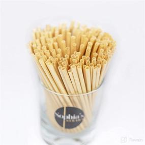 img 1 attached to Sophia's Straws 5 inch - 500 Eco-friendly Natural Hay Straws: All-natural, Disposable, Sustainable