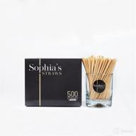 sophia's straws 5 inch - 500 eco-friendly natural hay straws: all-natural, disposable, sustainable logo