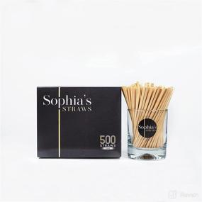 img 3 attached to Sophia's Straws 5 inch - 500 Eco-friendly Natural Hay Straws: All-natural, Disposable, Sustainable