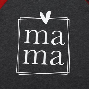 img 2 attached to Стильные футболки Mama для женщин: футболки с короткими рукавами и графикой для повседневного шикарного стиля