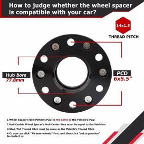 img 3 attached to Enhance Your 2019-2022 Ram 1500 With Richeer'S 2 Inch Wheel Spacer - A Set Of 4 With Studs And Center Bore!