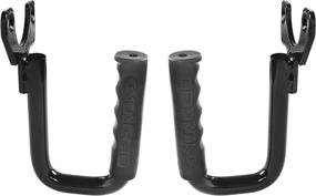 img 4 attached to 🚙 Hooke Road Jeep Wrangler TJ Front Grab Handles (1997-2006) - Sturdy Steel, Sleek Black Finish