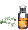 premium 1 oz bottle of therapeutic grade eucalyptus essential oil for aromatherapy and diffusers logo