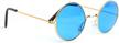 get a groovy look with skeleteen's blue circle hippie glasses - 60's style sunglasses- 1 pair logo