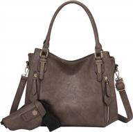 stylish and secure: realer's large vegan leather concealed carry shoulder bag with holster for women logo