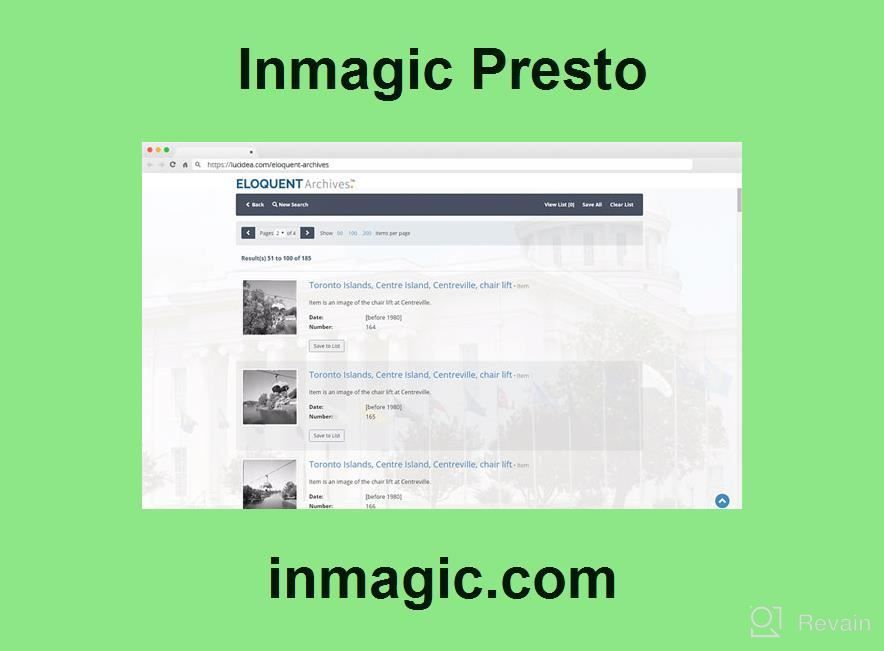 img 1 attached to Inmagic Presto review by Andres Imaging