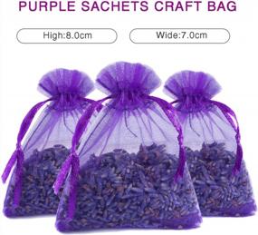 img 3 attached to Lavender Sachets Craft Bag: Small And Versatile With Dried French Lavender Flower Buds For Home Fragrance, Wedding Toss, And Closets/Drawers