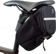 vincita extra large bike saddle bag with led mounting and reflective strip - perfect for commuter, mountain, and road bikes logo