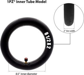 img 2 attached to 1PZ T85-X02 8.5 Inch Inner Tubes Replacement for Mijia Xiaomi M365 / Gotrax Electric Scooter - Inflated Spare Tire for Pocket Mini Bikes