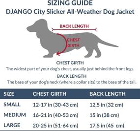 img 1 attached to 🐶 Stay Stylish and Protected with the DJANGO City Slicker All-Weather Dog Jacket & Water-Repellent Raincoat Featuring Reflective Piping