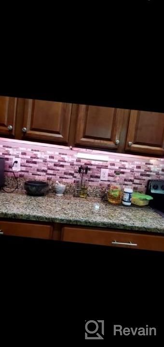 img 1 attached to Transform Your Kitchen And Bathroom With Easy To Install 3D Self-Adhesive Tile Stickers! review by Justin Guldin