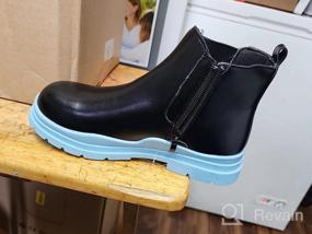 img 8 attached to Stylish And Practical Brooman Kids Chelsea Boots For Boys And Girls - Perfect Ankle Boots With Convenient Zipper Closure