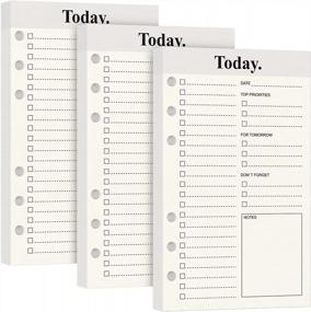 img 4 attached to Maximize Productivity With Our Undated Daily Planner And Refills For A6 Journal Notebooks