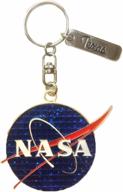 🚀 official nasa logo blue metal keychains: uniting space and quality logo