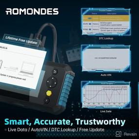 img 2 attached to Romondes RD2000 OBD2 Scanner: Comprehensive Car Diagnostic Tool with ABS, SRS, and Transmission Functions, Check Engine Code Reader with Carrying Case - Airbag Scanner for All Cars, Auto VIN & Live Data