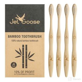 img 4 attached to Toothbrush Biodegradable Toothbrushes Jet Goose