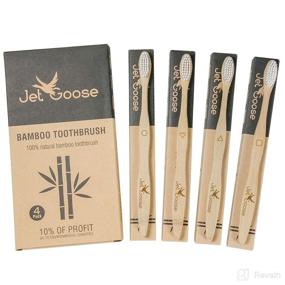 img 3 attached to Toothbrush Biodegradable Toothbrushes Jet Goose