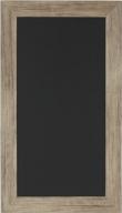 rustic brown magnetic chalkboard: designovation beatrice | 13x23, framed & stylish logo