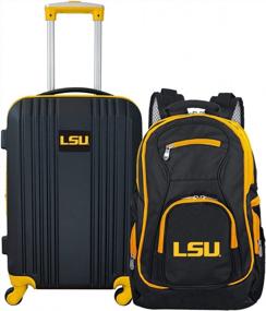 img 4 attached to NCAA 2-Piece Luggage Set | Durable & Lightweight Travel Bags